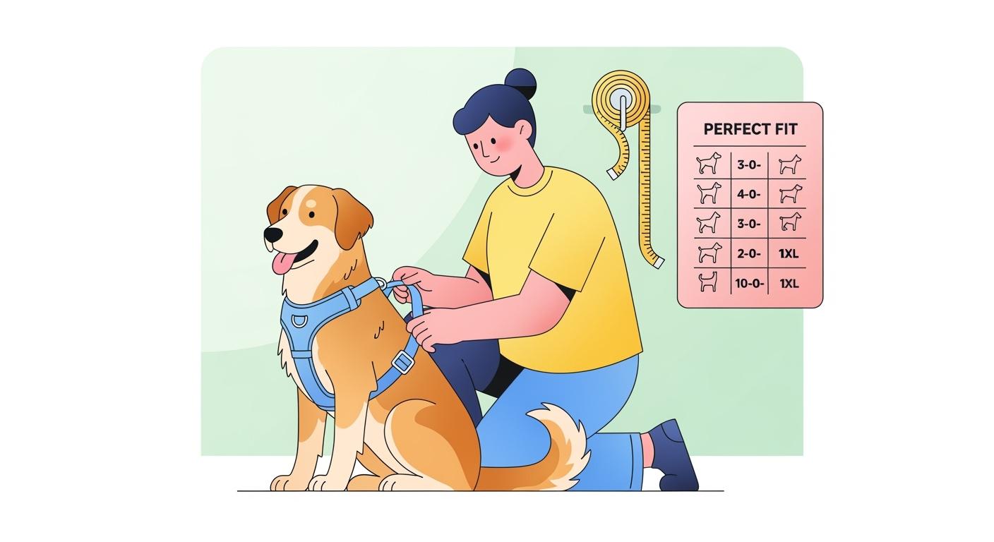 Customisable dog harness sizing tips for a comfy fit