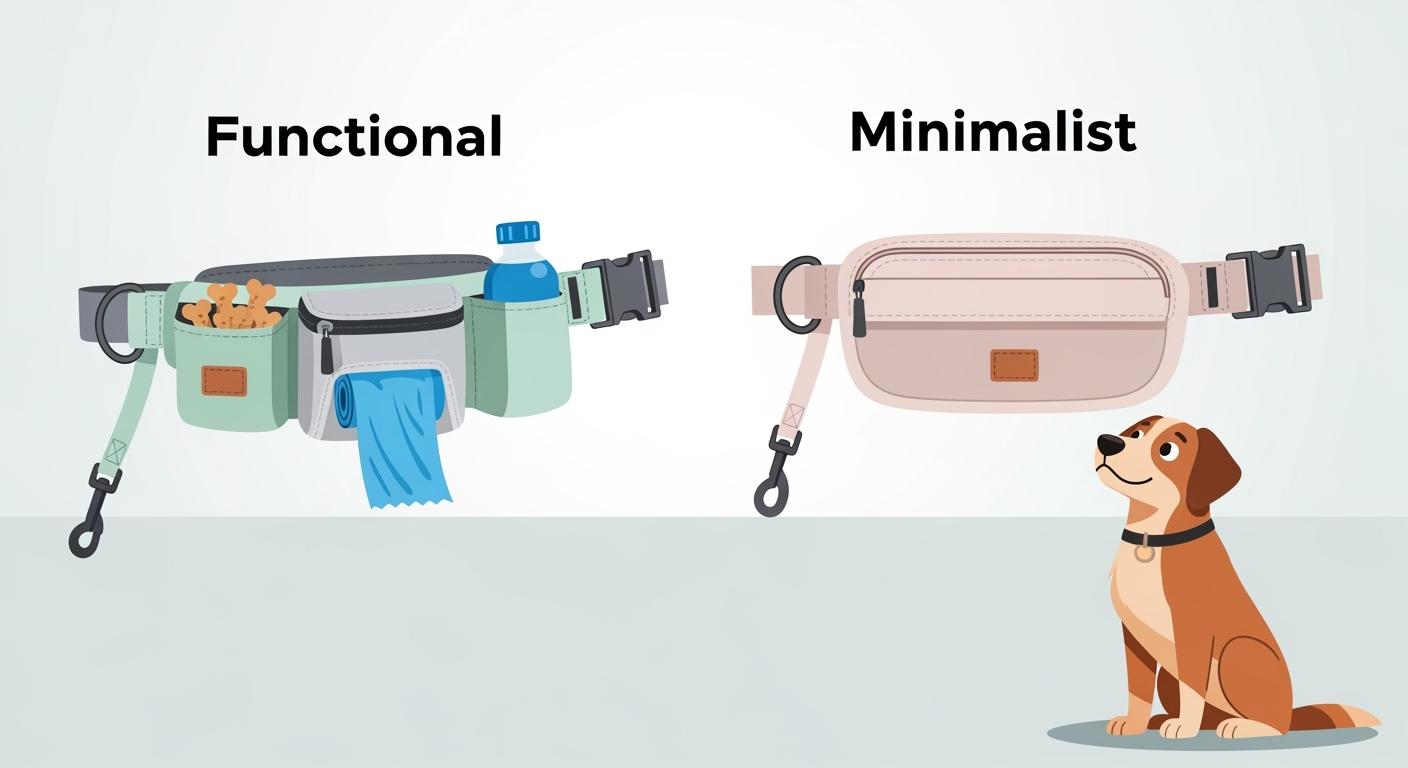 Dog Belt Leash: More Storage or Less Bulk?