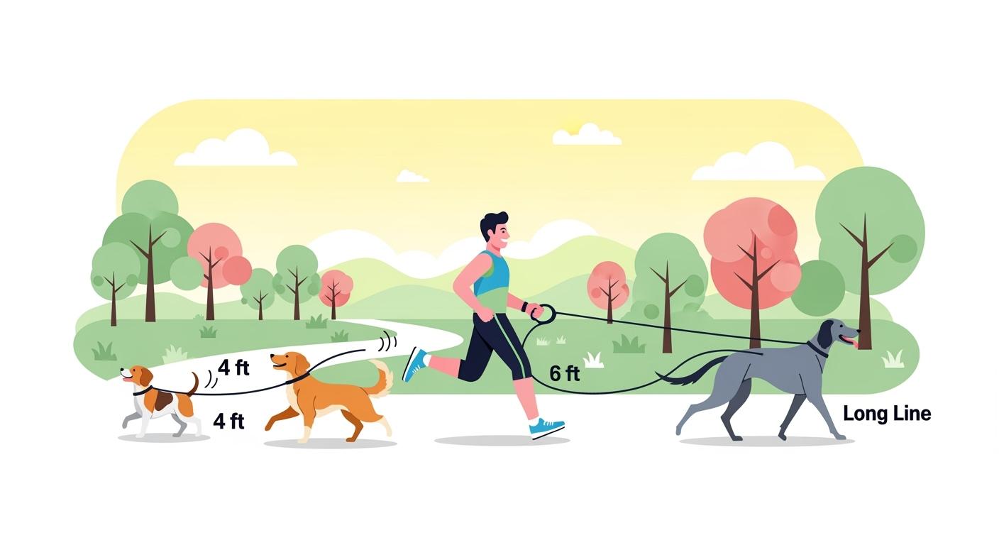 Runners Leash for Dog When 4 ft vs 6 ft vs a Long Line Makes Sense