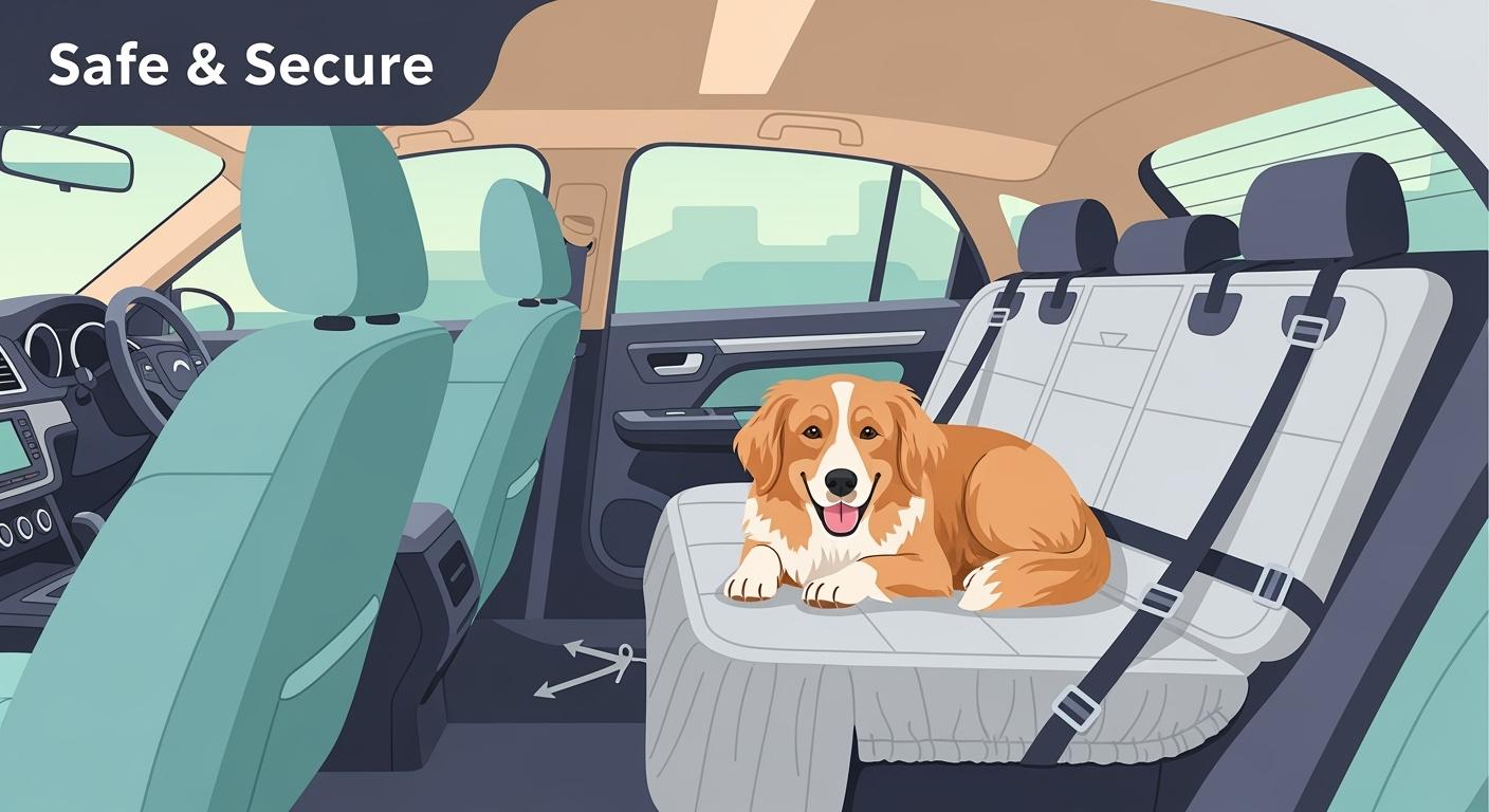 Dog Car Rear Seat Cover: Stop Gaps and Shifting