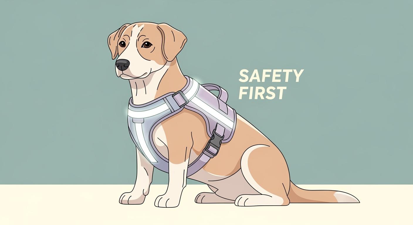 Dog Harness Reflective Wider Reflective Area or Comfortable Fit