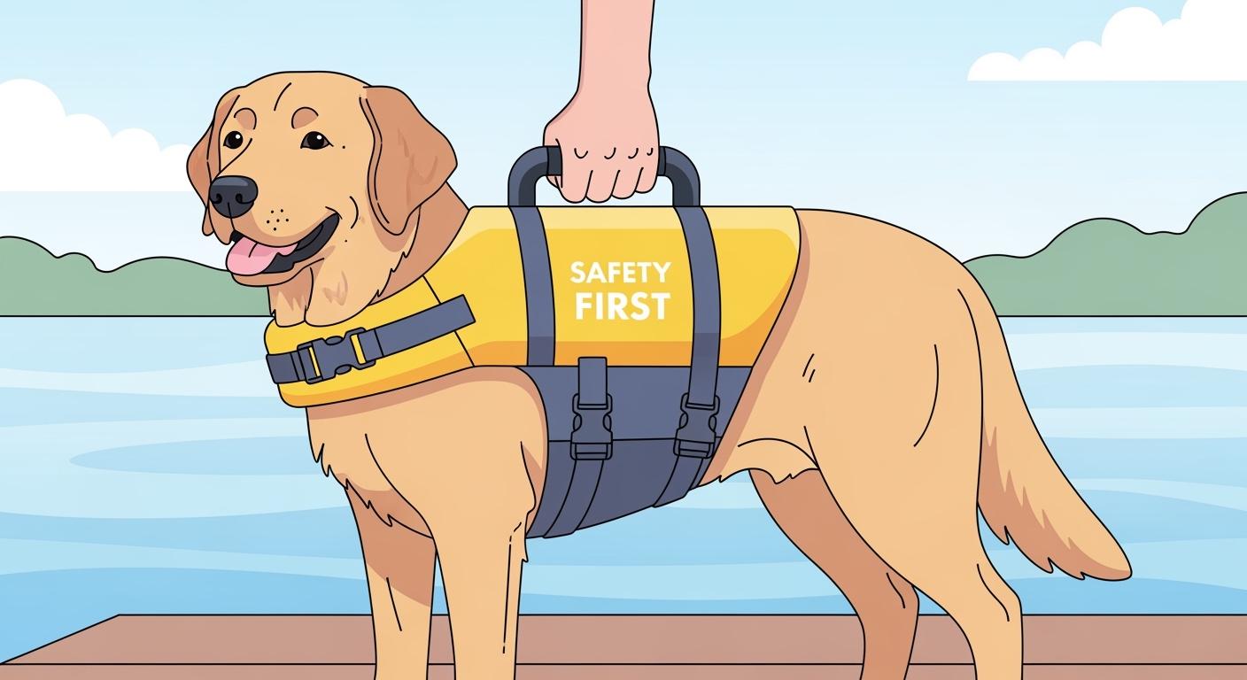 Life jacket large dog surprises: what makes a good lift handle?