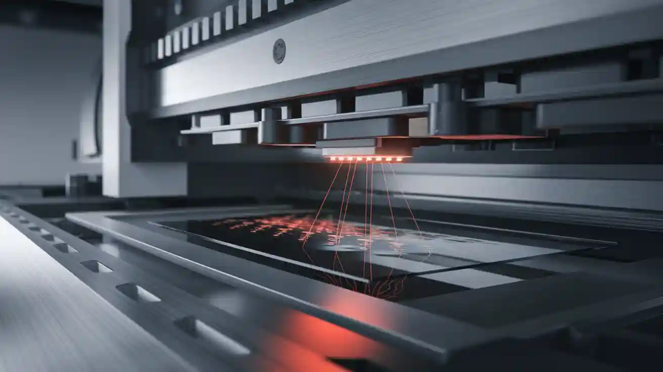 Infrared emitter for glass press
