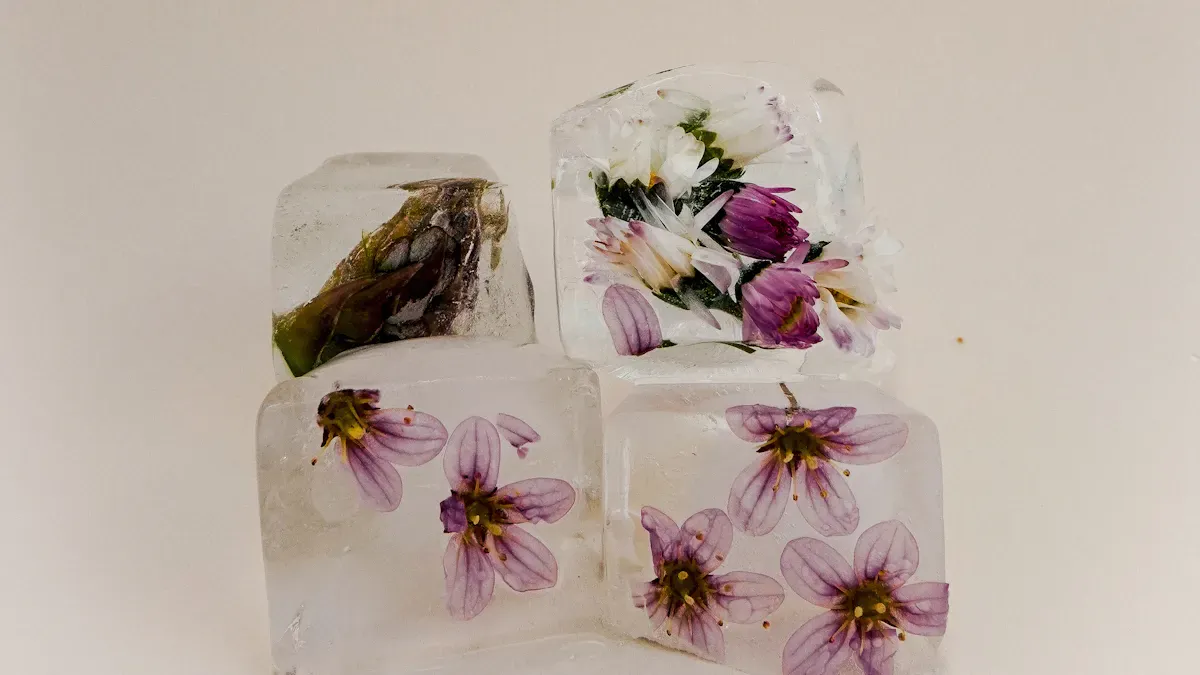 How to Make Edible Flower Ice Cubes