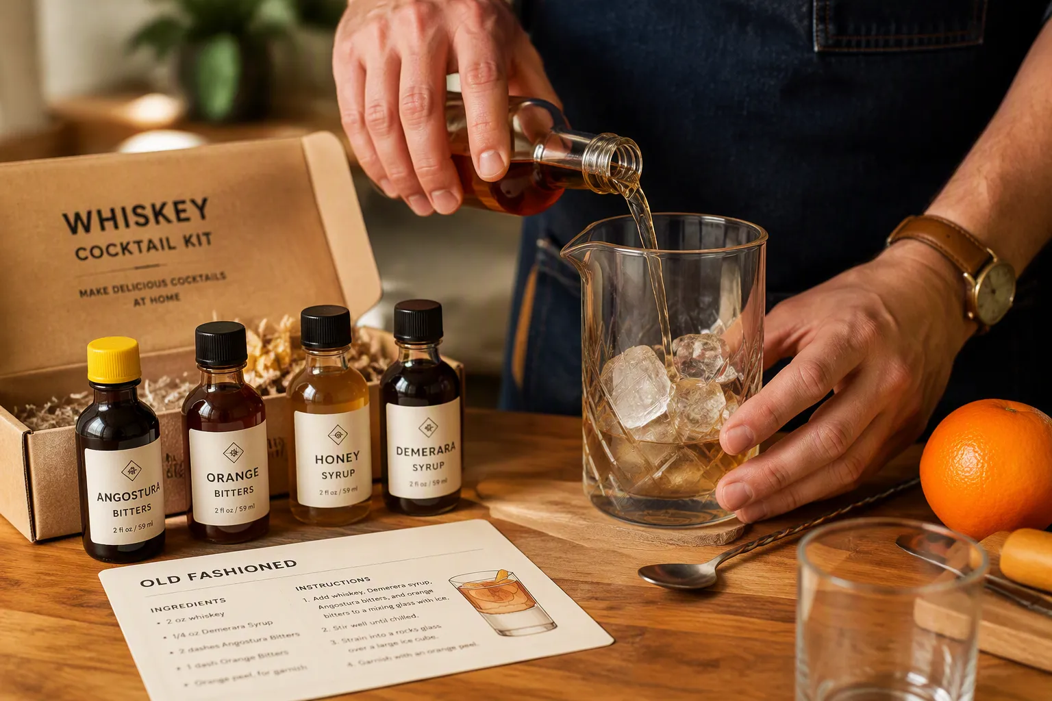 9. DIY Whiskey Cocktail Kit