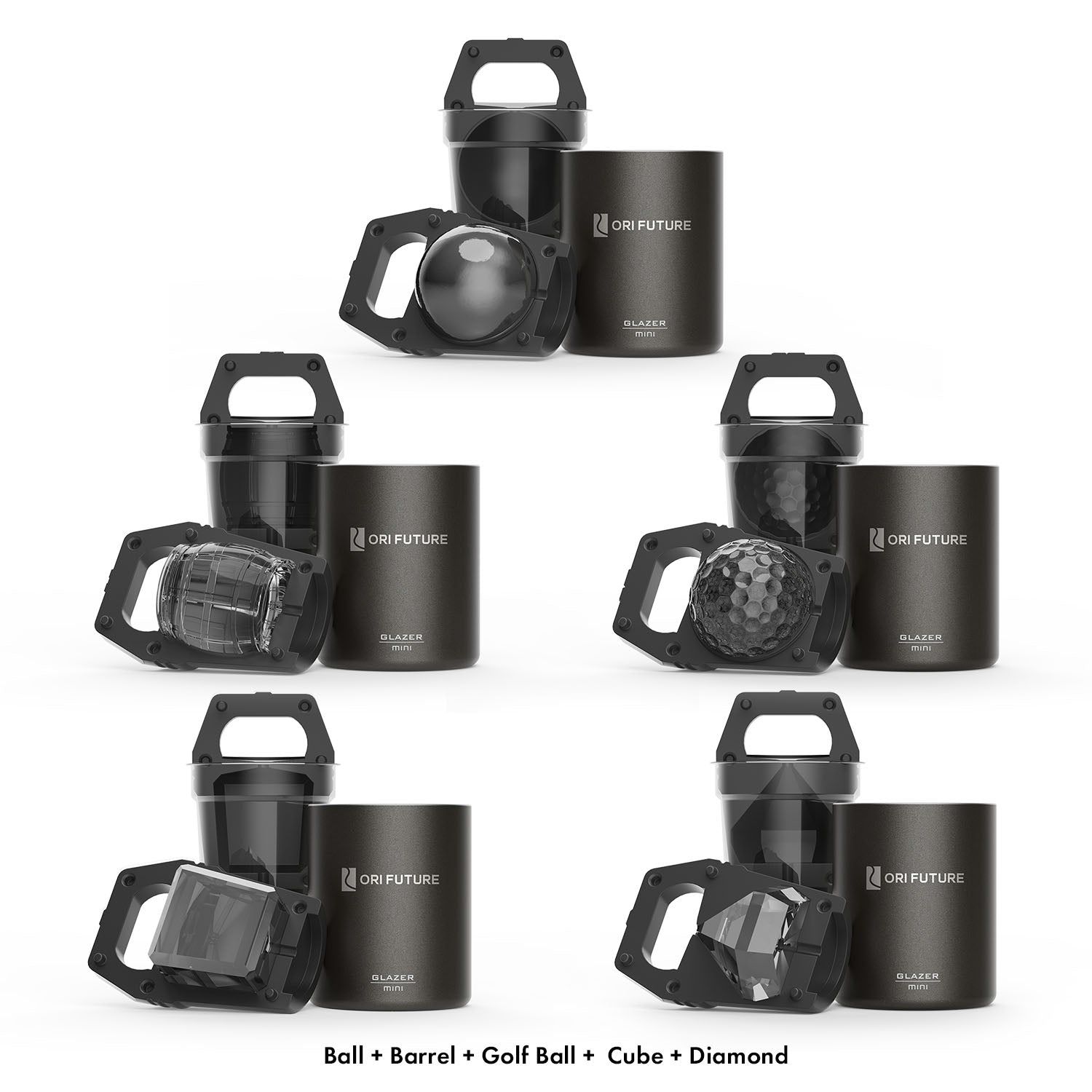 GLAZER mini Clear Ice Features