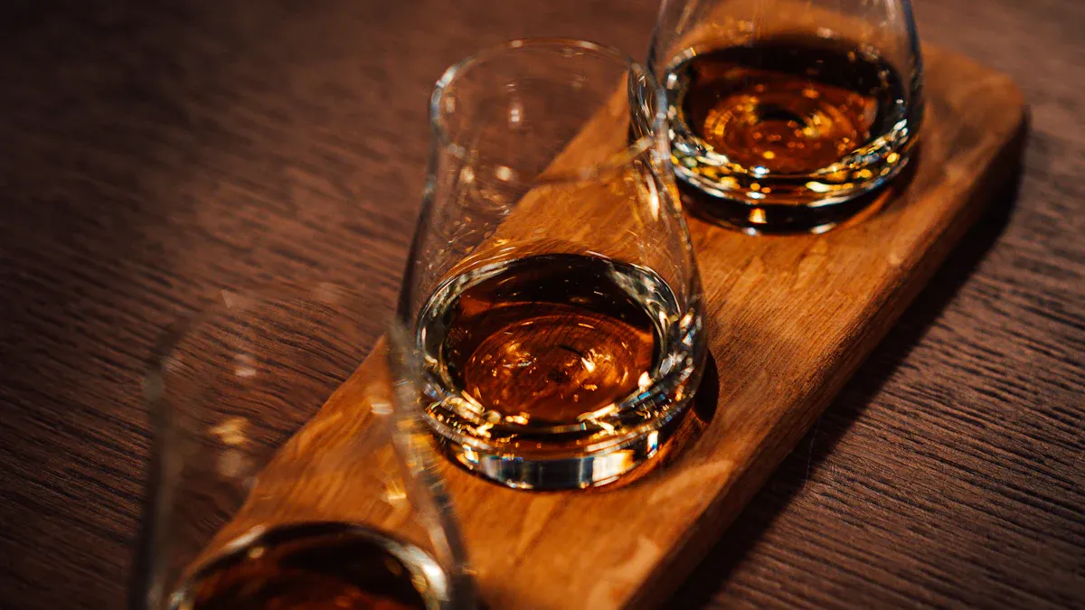 Father Whisky Tasting Party Setup