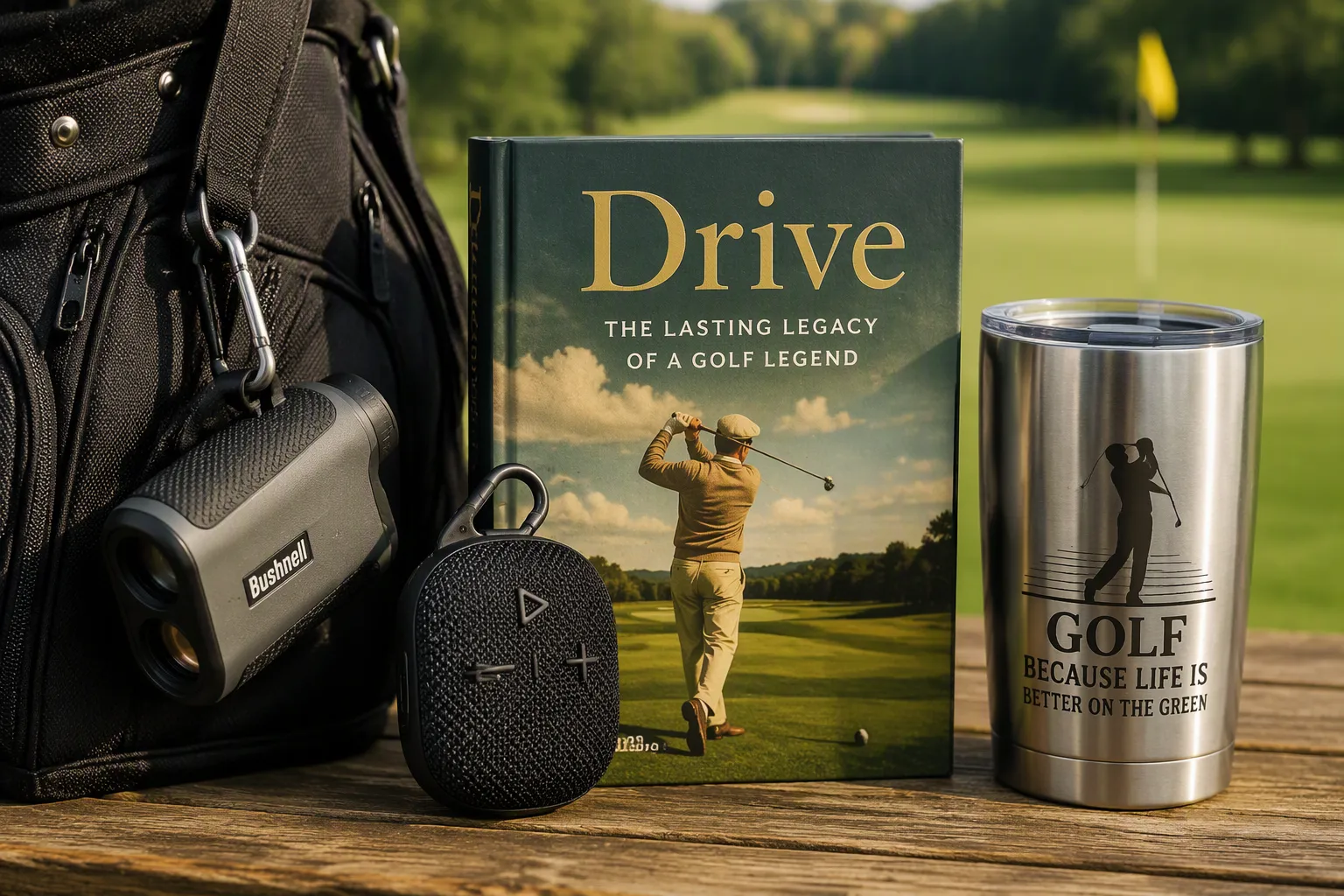 Tech, Books, and Drinkware