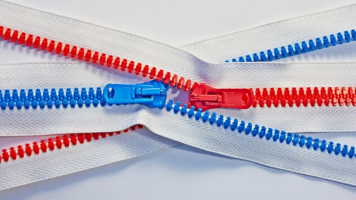 Choosing plastic zipper