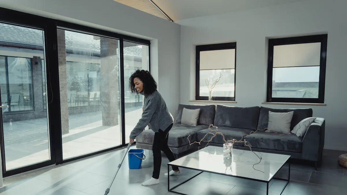 Smooth PVC Sliding Window Operation