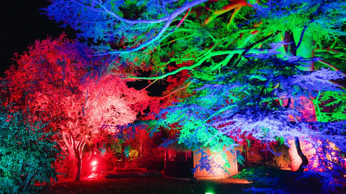 Brighten Up Your Backyard Parties Using RGB Flood Lights