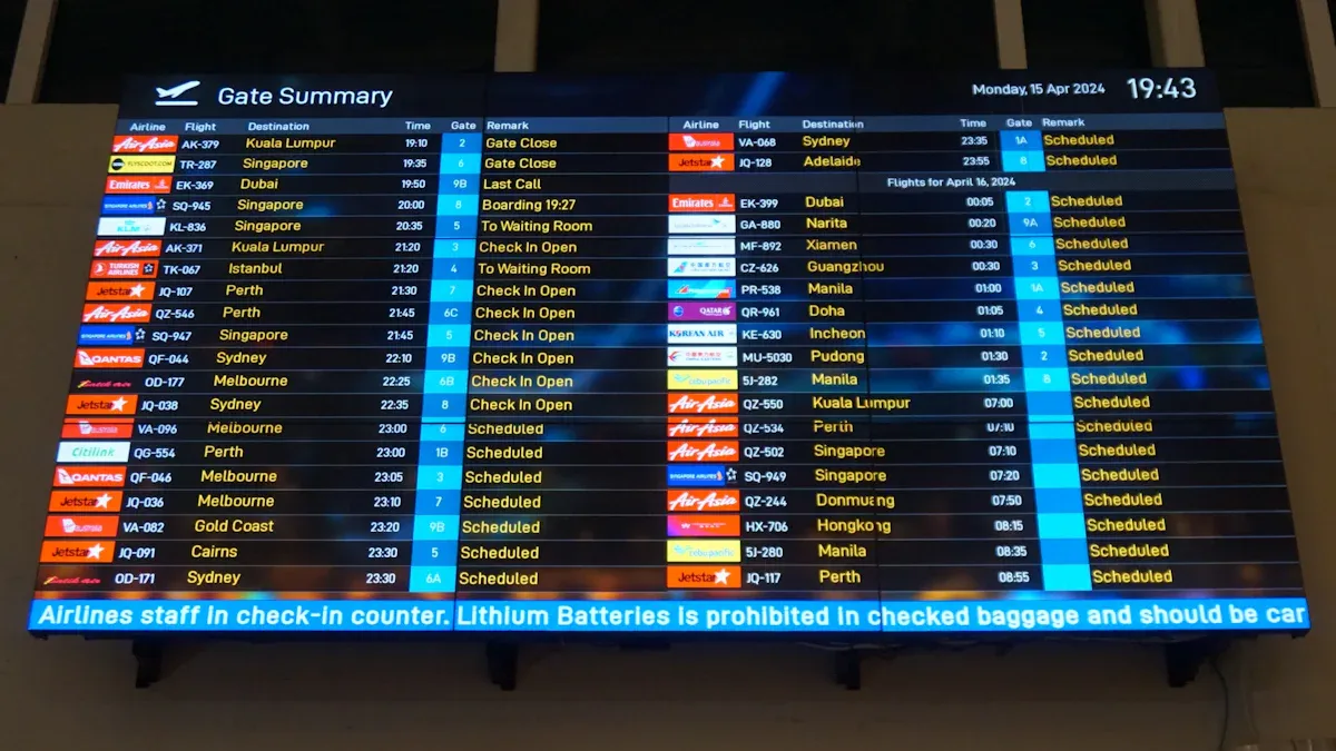 How LCD Display Kiosks Make Airport Navigation Easier for Passengers