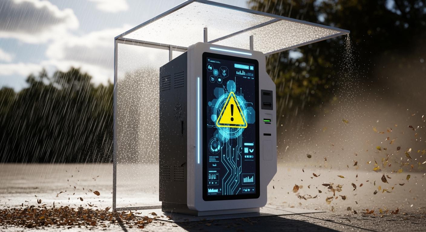 Do all weatherproof kiosks really protect outdoors