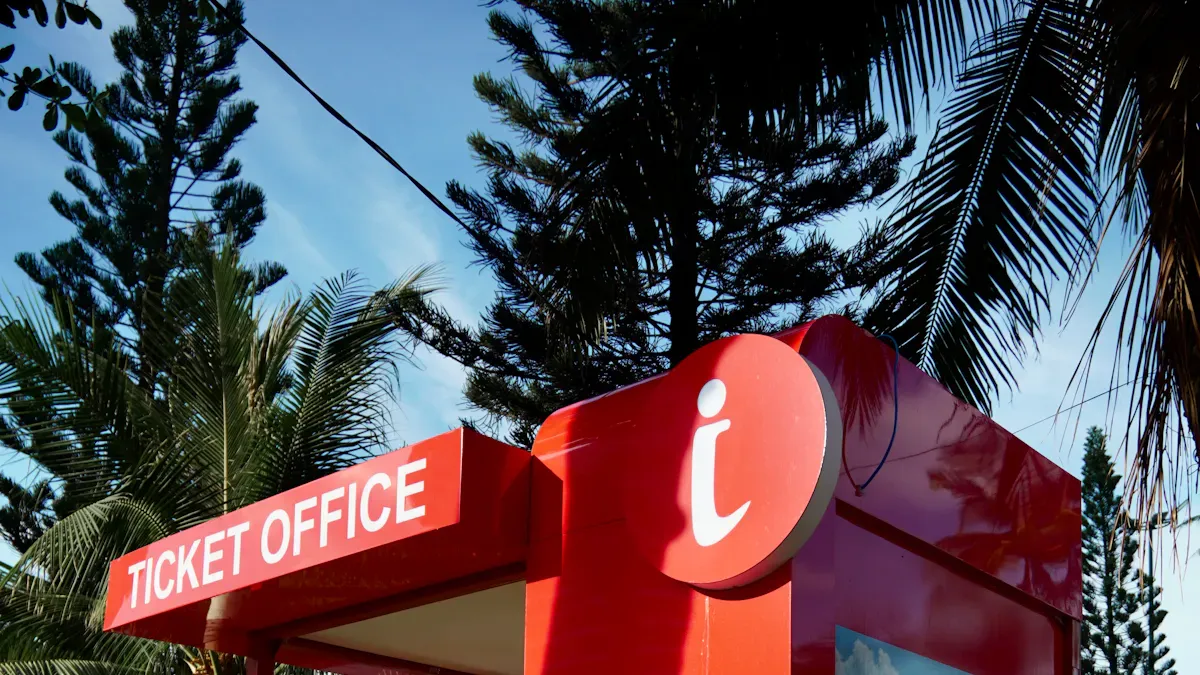Outdoor kiosk solves common problems in public spaces