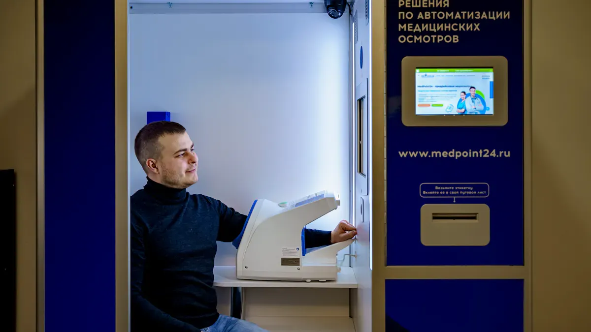 LCD Display Kiosks Designed for Healthcare Facilities