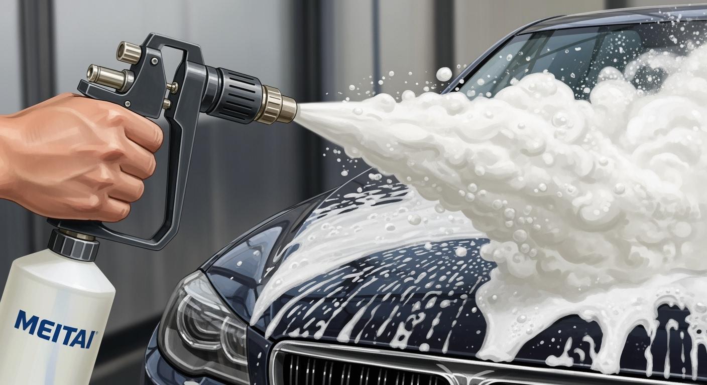 How to Use a Meitai Carwash Foam Sprayer for the Best Results