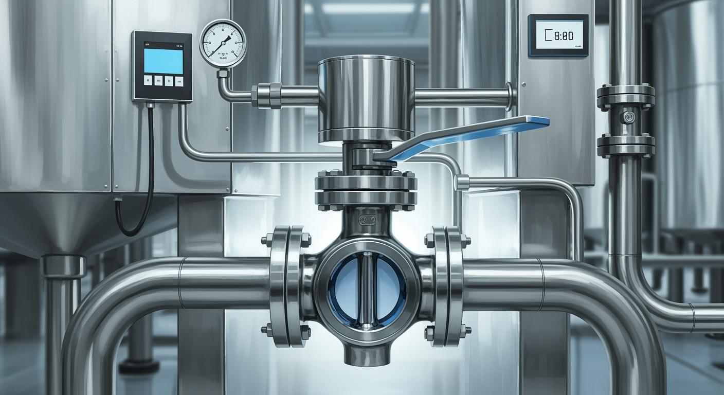 news-1-1 How Does a Sanitary Butterfly Valve Function in Modern Systems