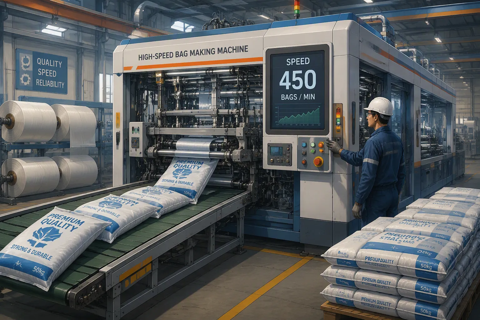 Match Your Production to a High Speed Bag Making Machine