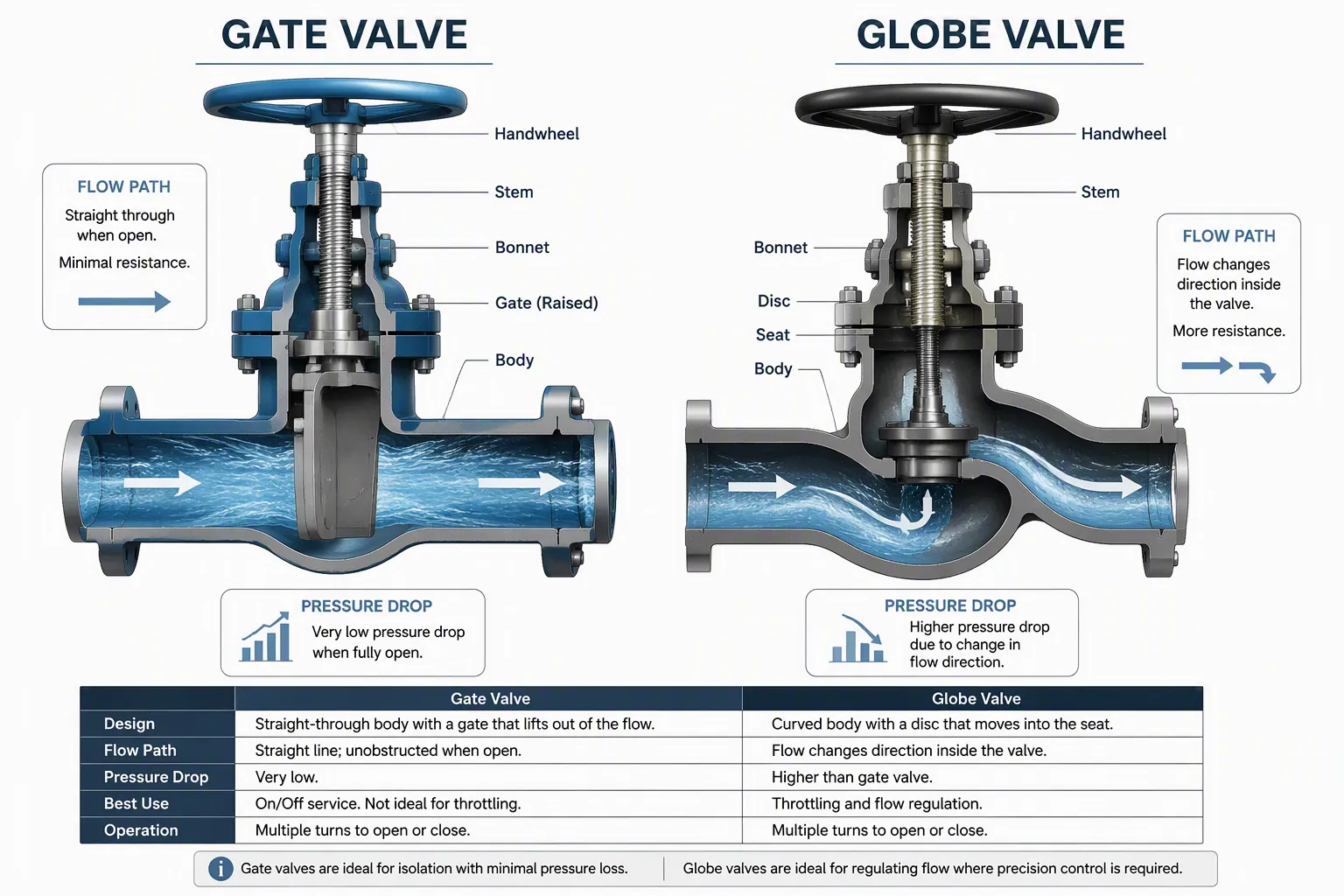 Types of Water Control Valves