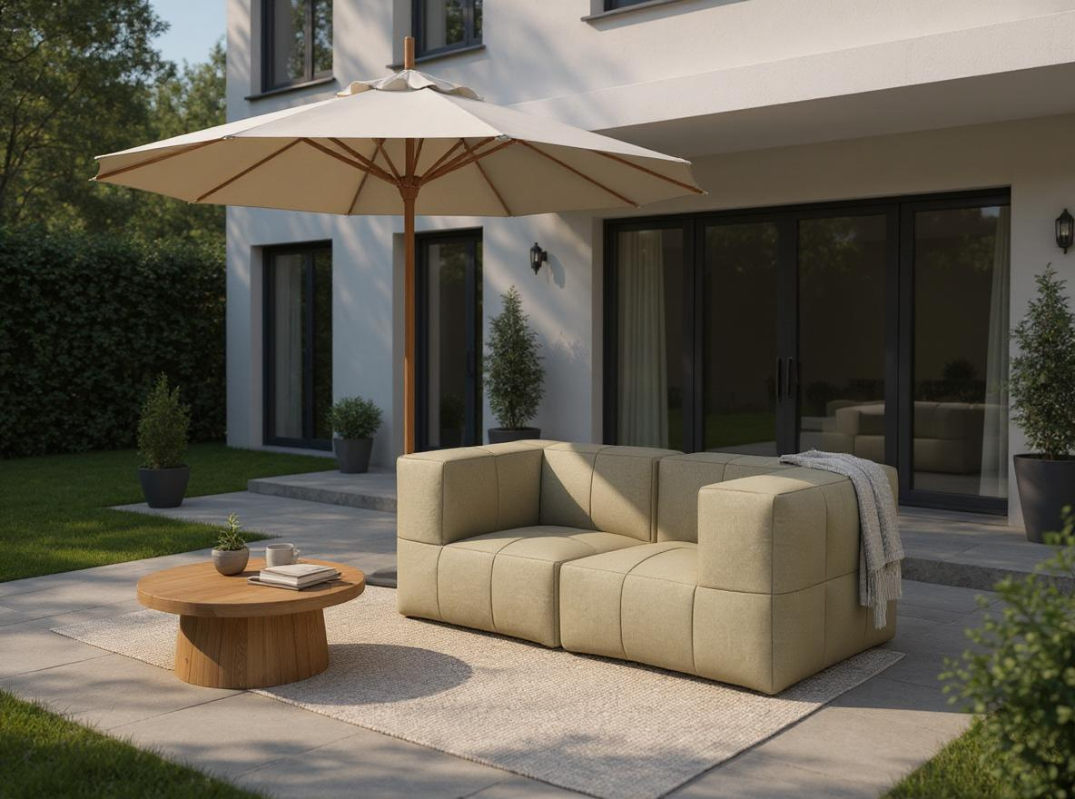 Modulares Garten-Lounge-Set Marshmallow, 2er-Set