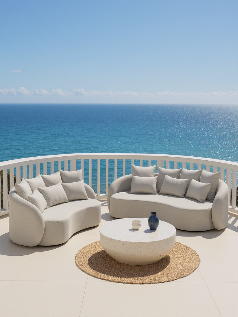 Santorini Garten Loungesofa Set (5-Sitzer)