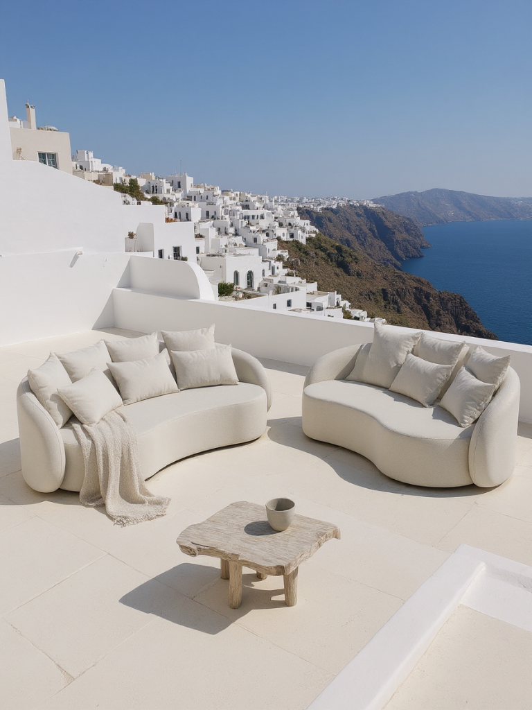 Santorini Garten Loungesofa Set (5-Sitzer)