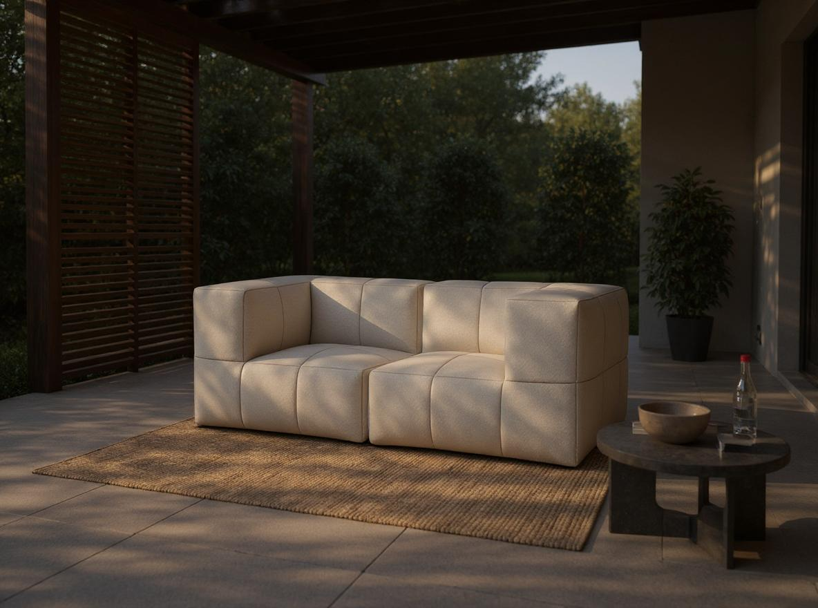 Modulares Garten-Lounge-Set Marshmallow, 2er-Set