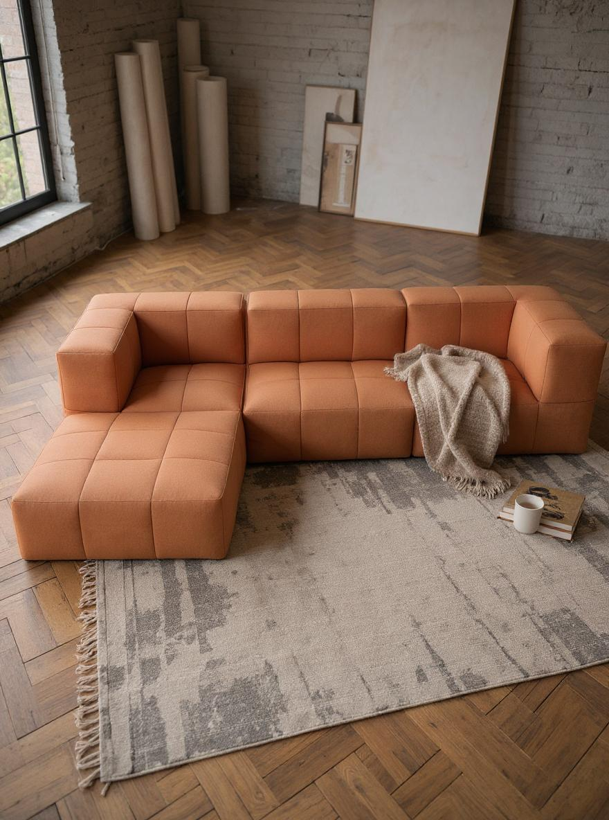 Modulares Garten-Lounge-Set Marshmallow, 4er-Set