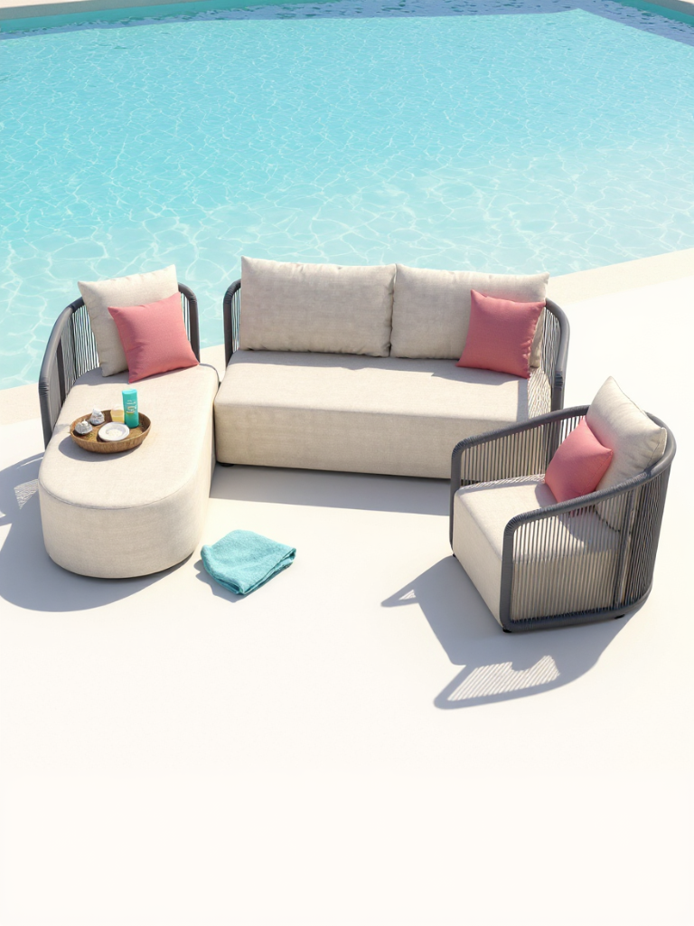 Kapalai Garten Loungesofa Set (5-Sitzer)