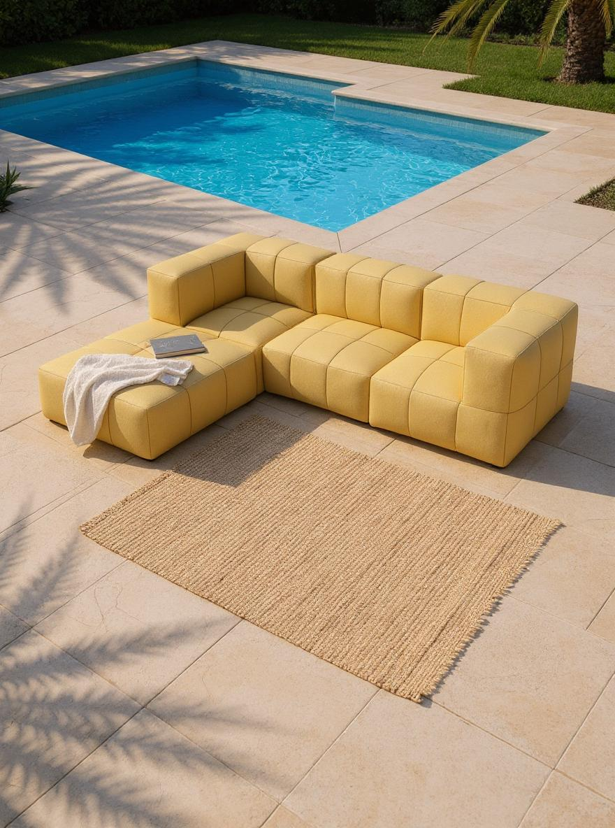 Modulares Garten-Lounge-Set Marshmallow, 4er-Set