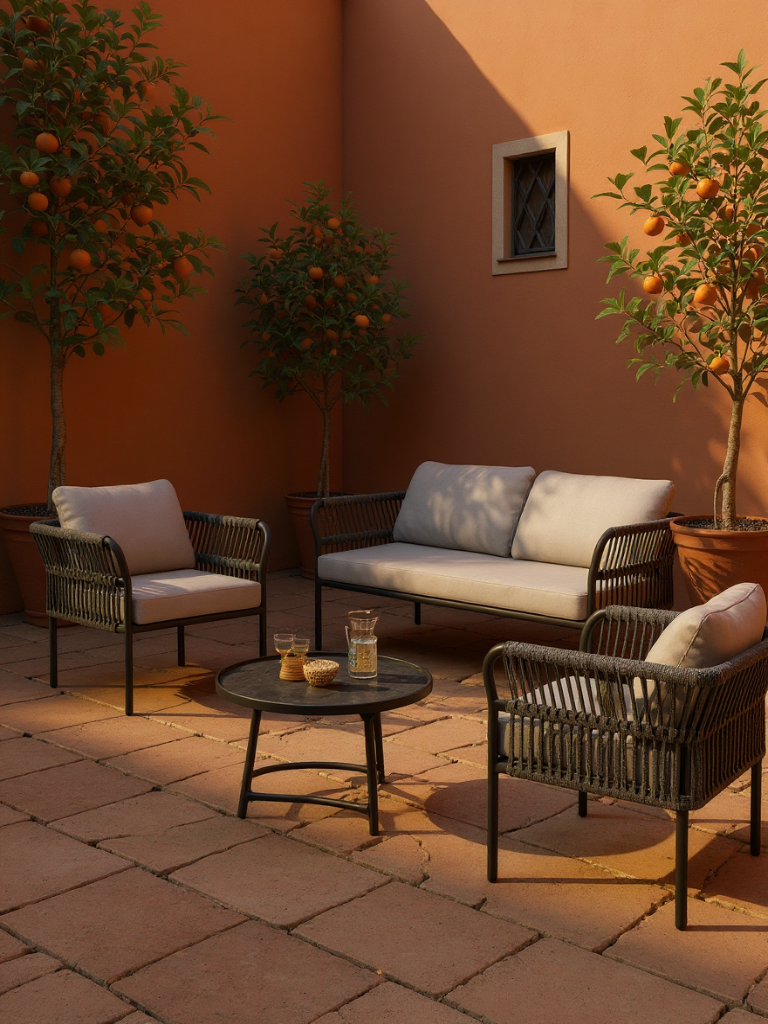 Malaga Garten Ecklounge Set (4-Sitzer)