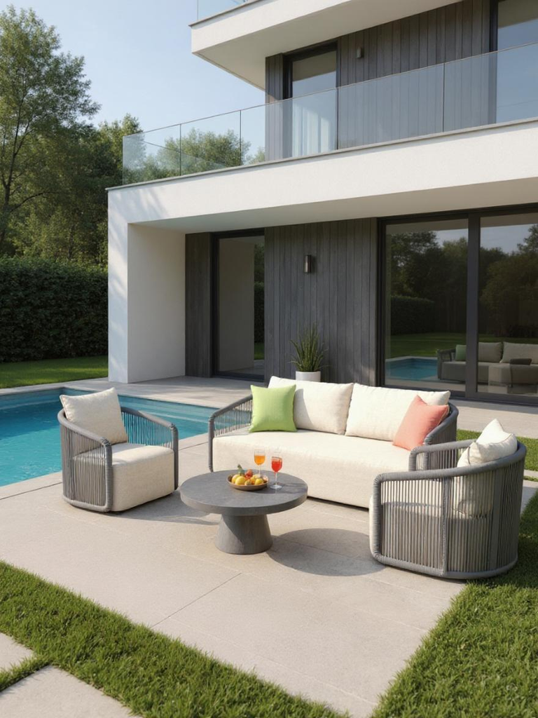 Kapalai Garten Loungesofa Set (4-Sitzer)