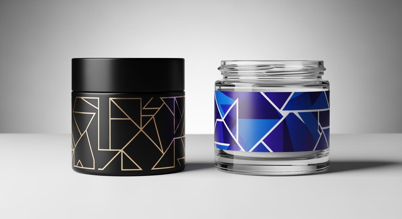 Silk screen vs label sticker for cosmetic packaging
