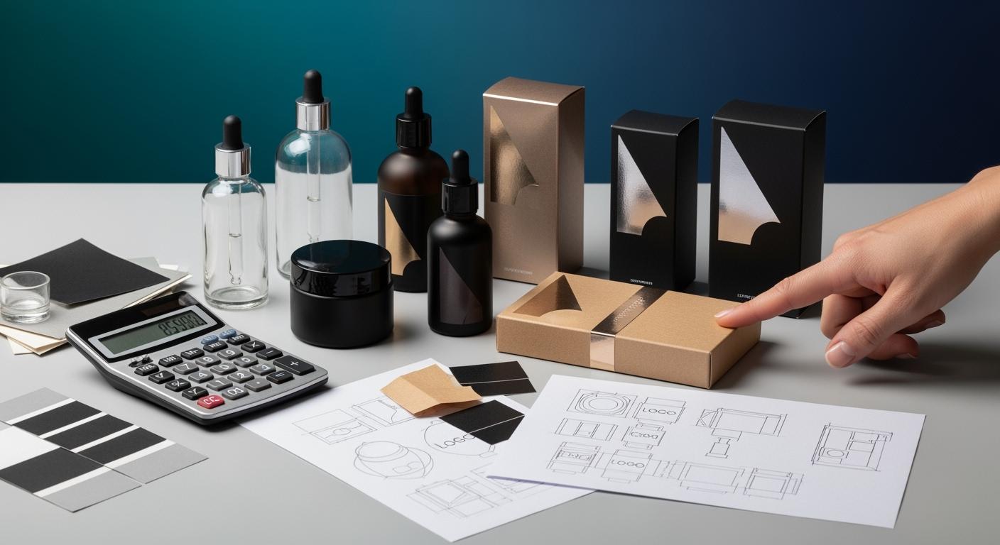 What affects the unit cost of custom cosmetic packaging