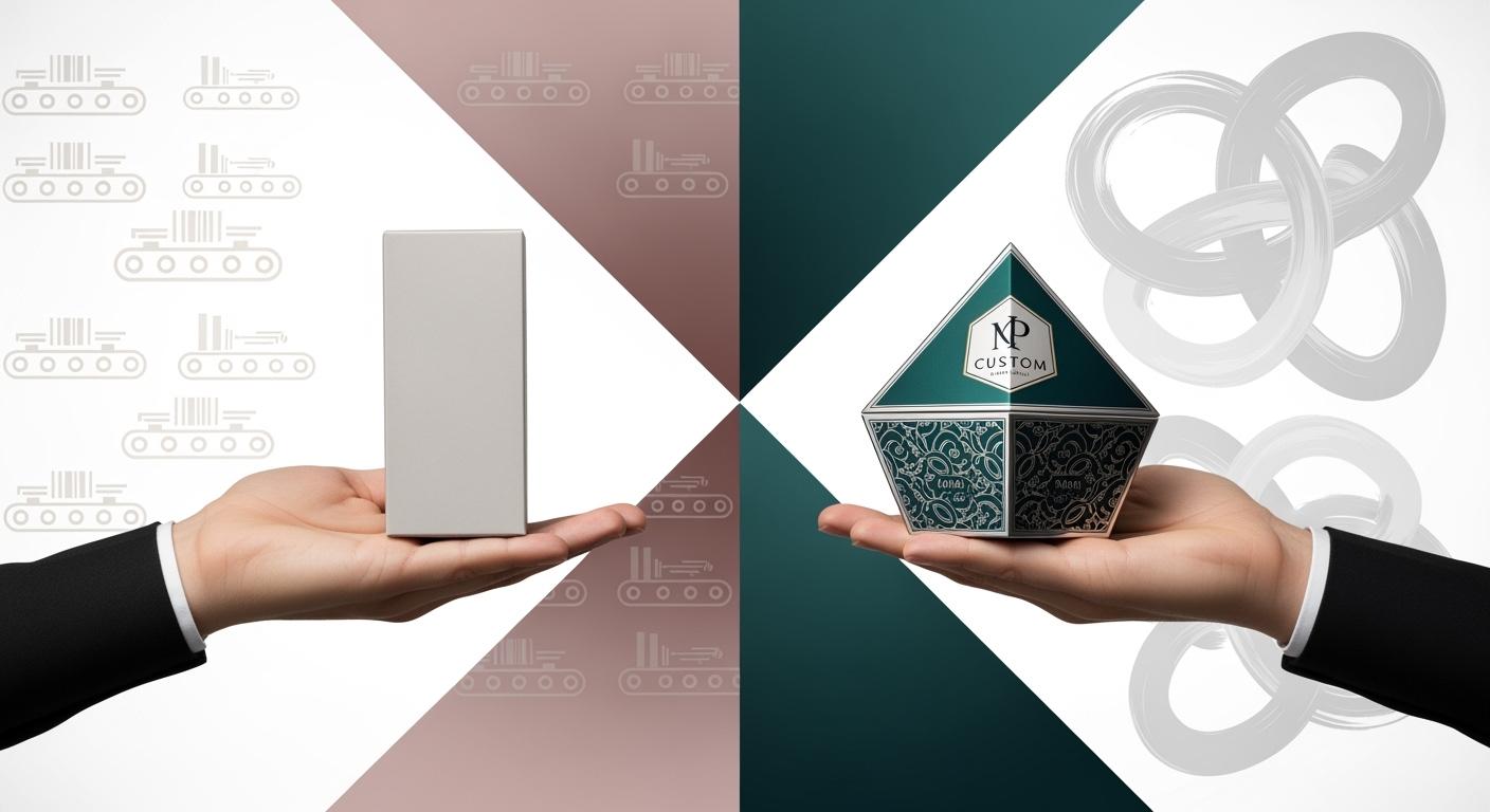 Stock packaging vs custom cosmetic packaging