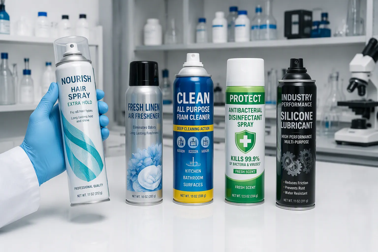 Aerosol Packaging Solutions for Personal Care, Household and Industrial Products