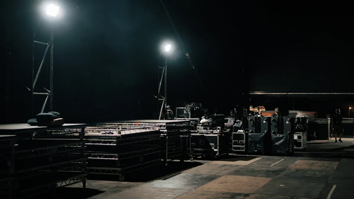 Installation, Safety, and Delivery of the 20m Outdoor Concert Stage Truss Installation, Safety, and Delivery of the 20m Outdoor Concert Stage Truss