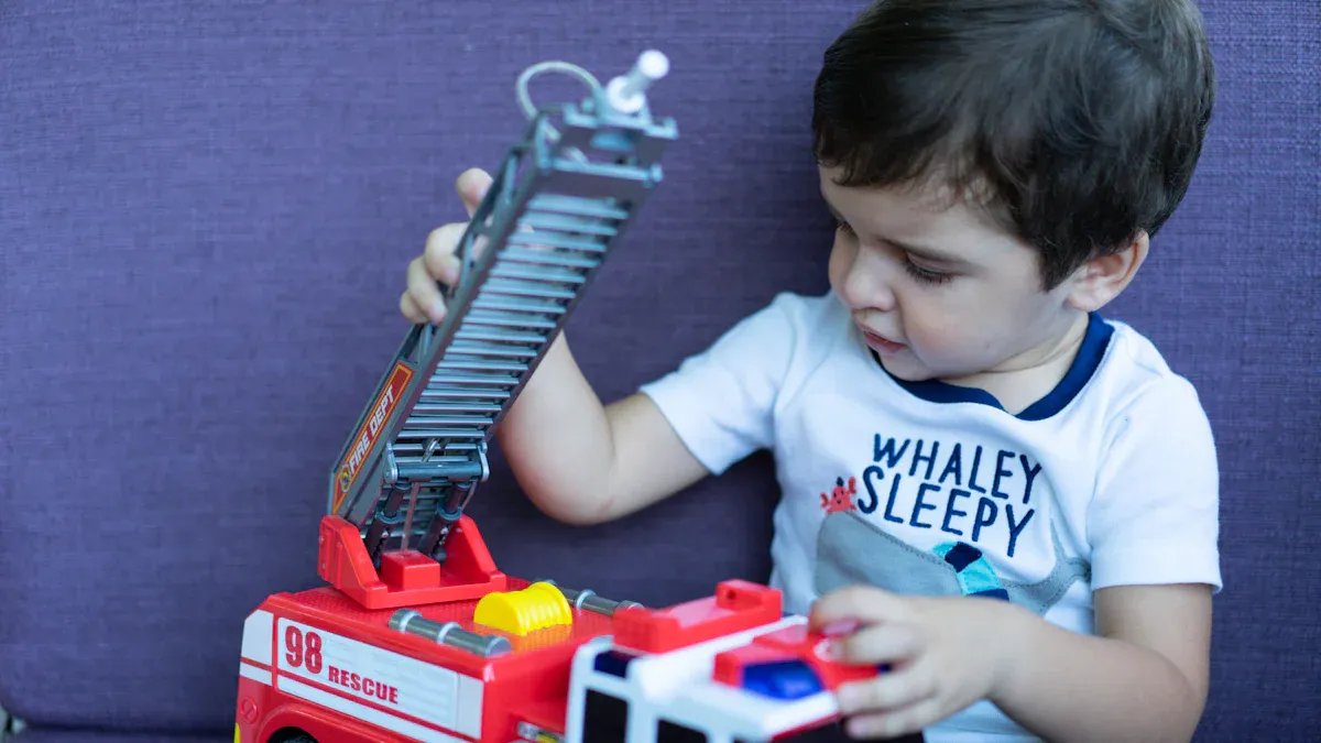 RC Engineering Toys Make Water Spray Fire Trucks Fun