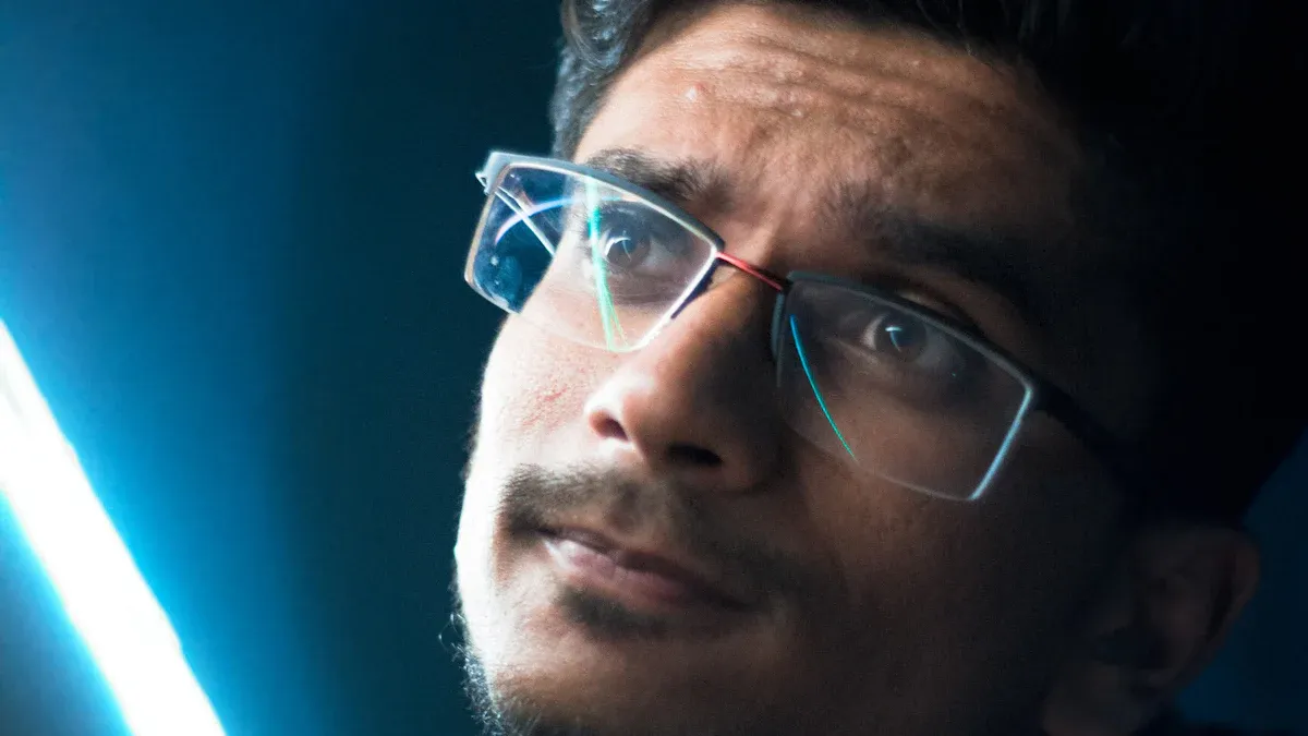 Rimless glasses frame for men