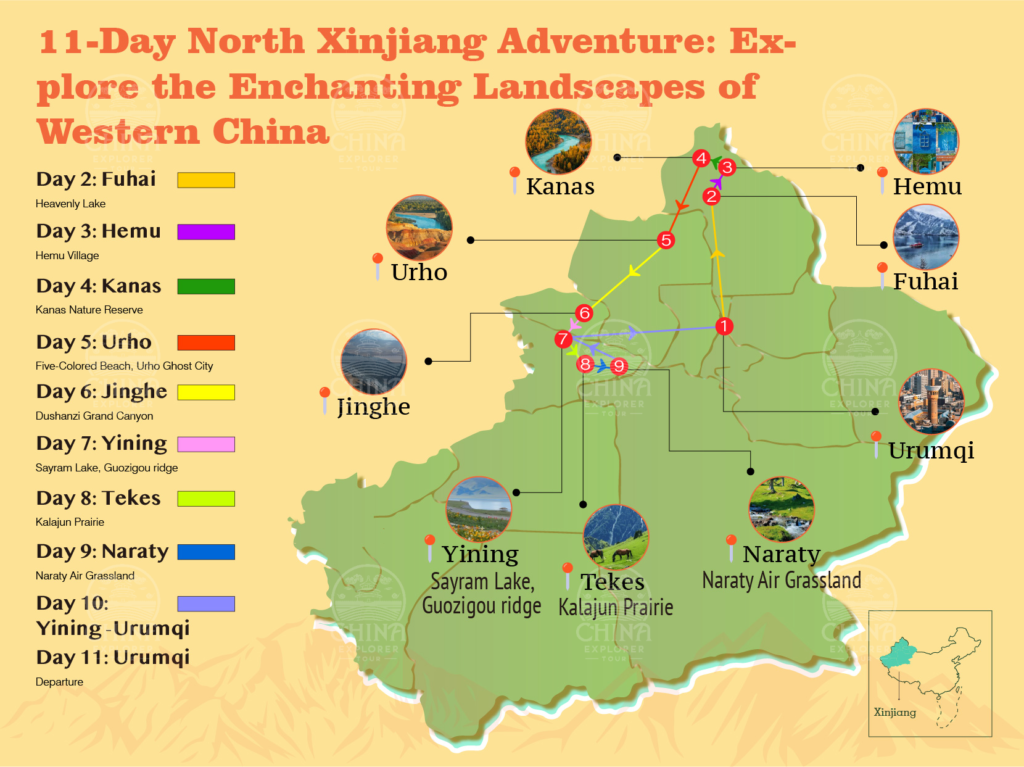 11-Day North Xinjiang Adventure: Explore the Enchanting Landscapes of Western China