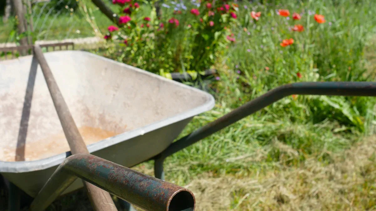 Metal Garden Cart Steps