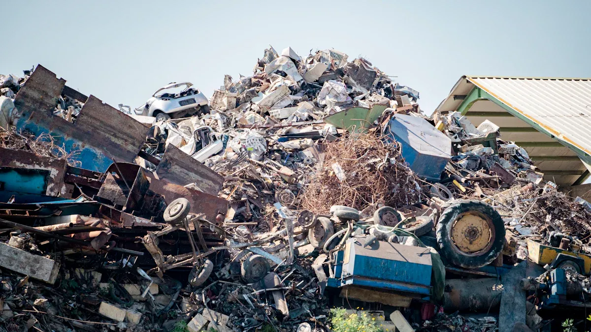 Preparation with Scrap Metal Shearing Machine
