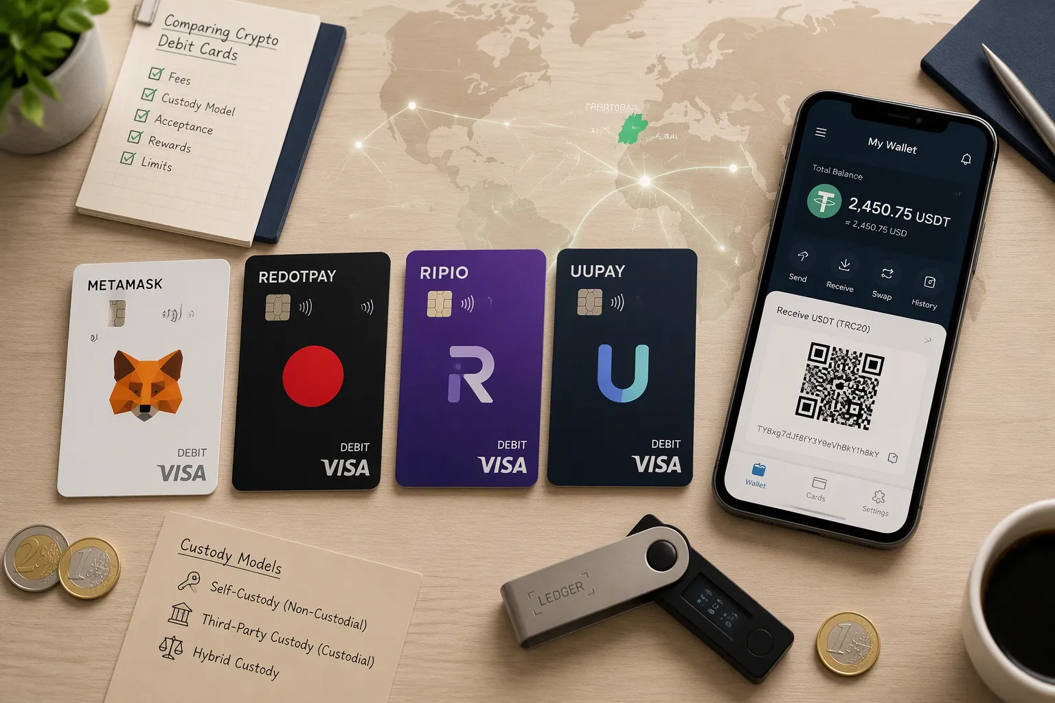 Melhores Cartões USDT em Portugal