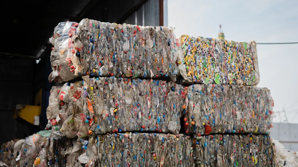 Inside pet recycling line: rPET flakes at the control point | Elant Machinery PET recycling line process