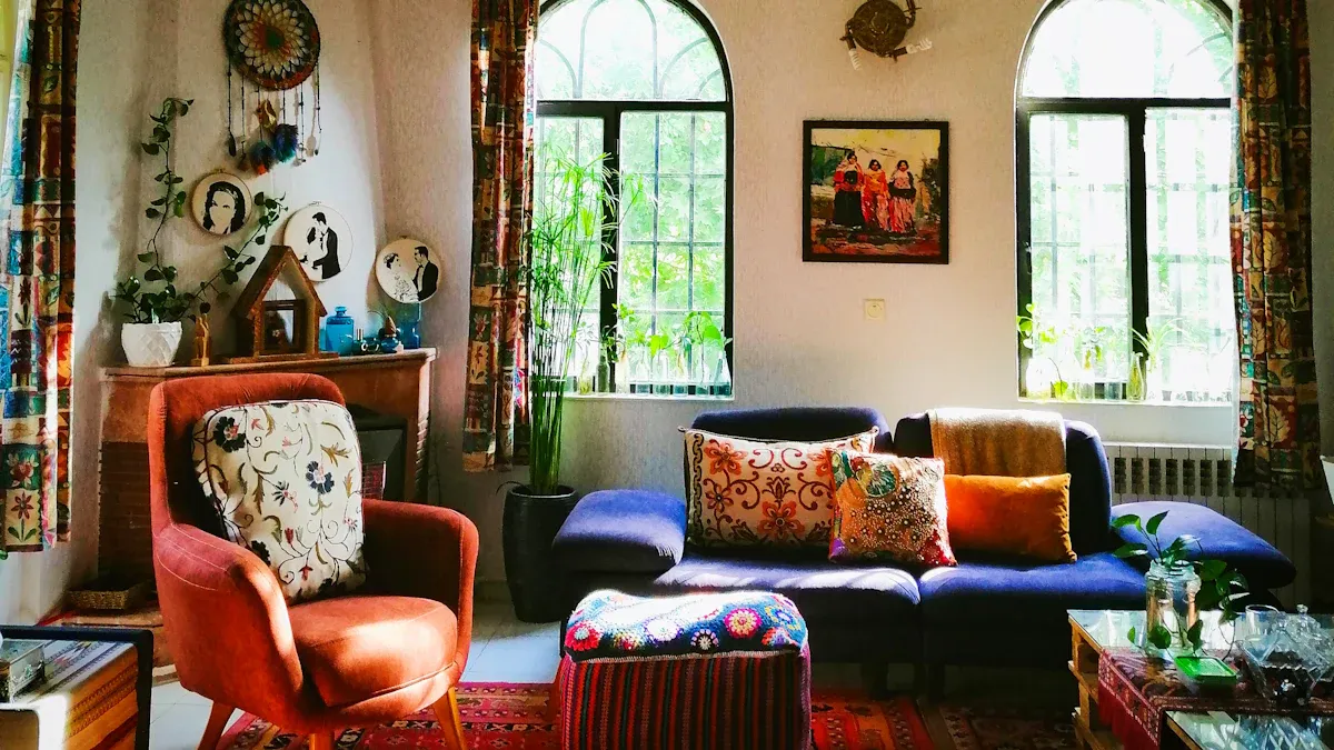 Playing with Color in Boho Spaces