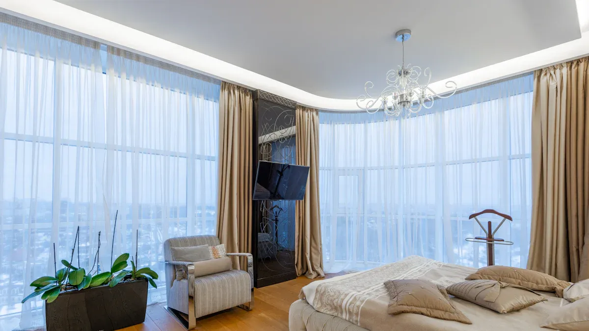 Fabrics and Colors for Large Windows