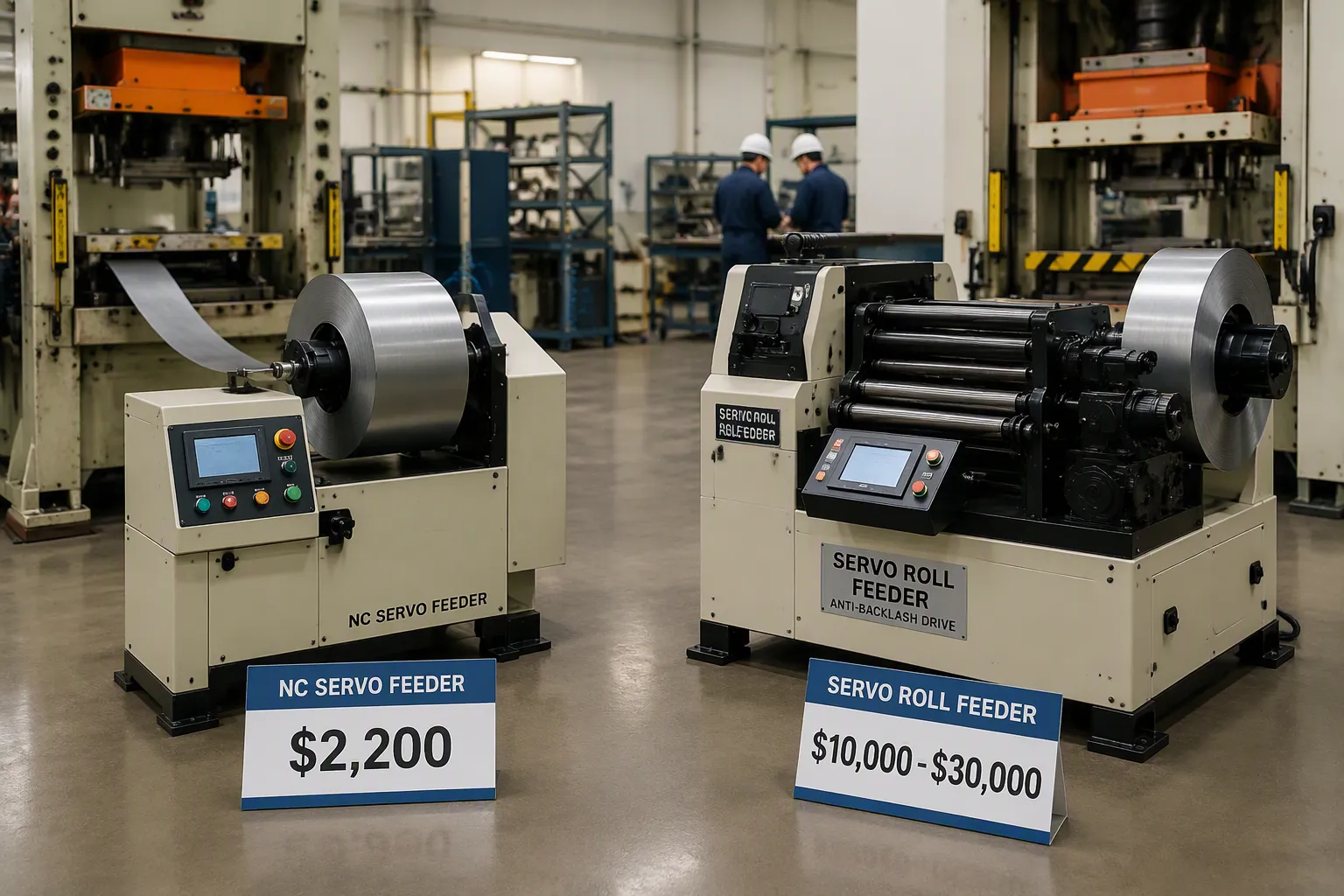 Price Breakdown of Different Servo Feeder Machine Types Servo Feeder Machine Types and Price Breakdown Comparison