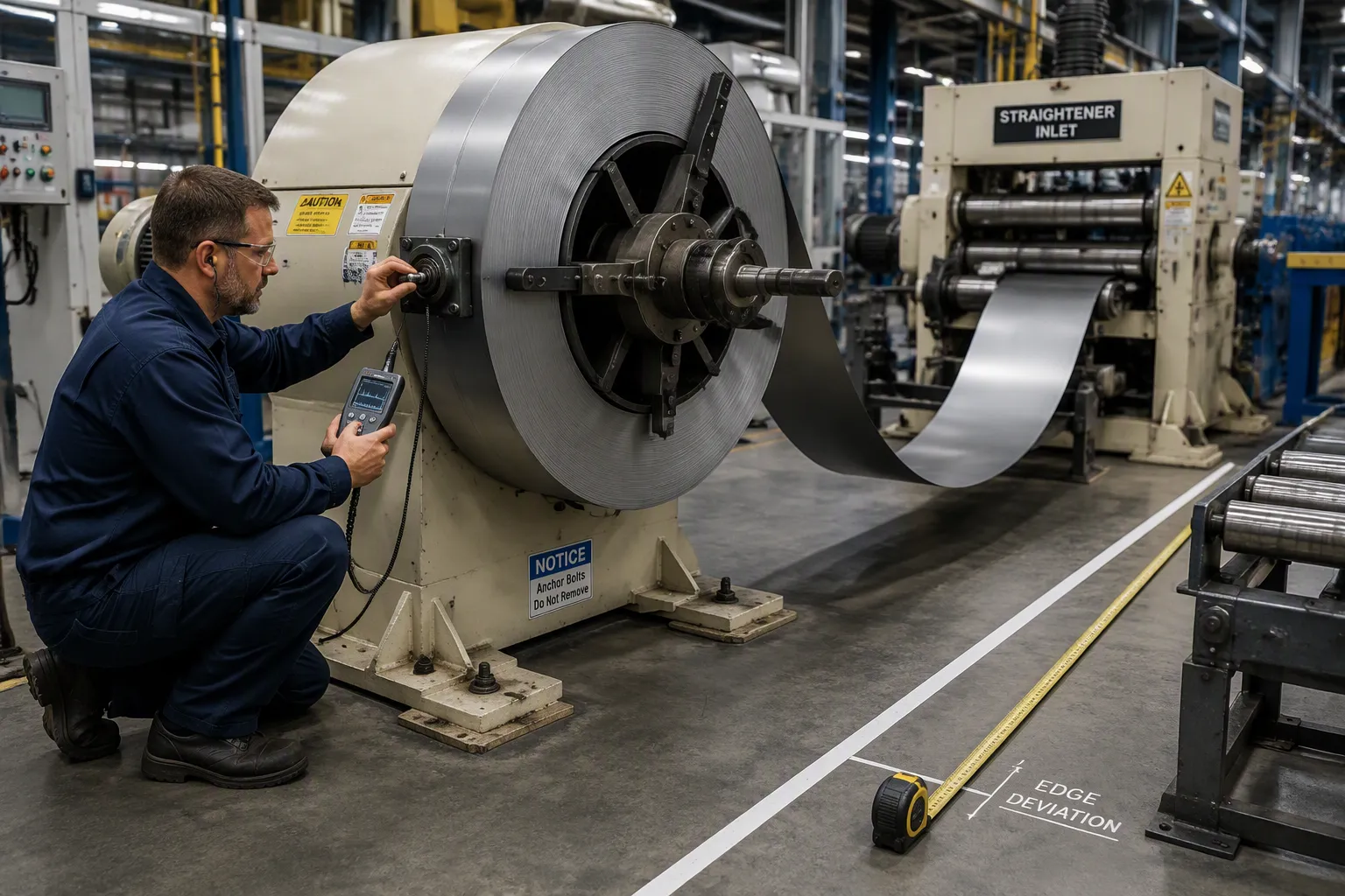 Common misalignment signs in decoilers
