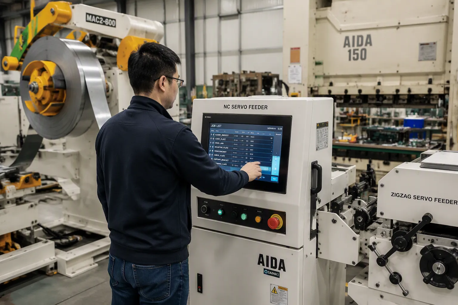 Best Feeder Selection by Production Scenario Decision matrix for selecting the best coil feeder based on production volume, part variety, and tolerance requirements