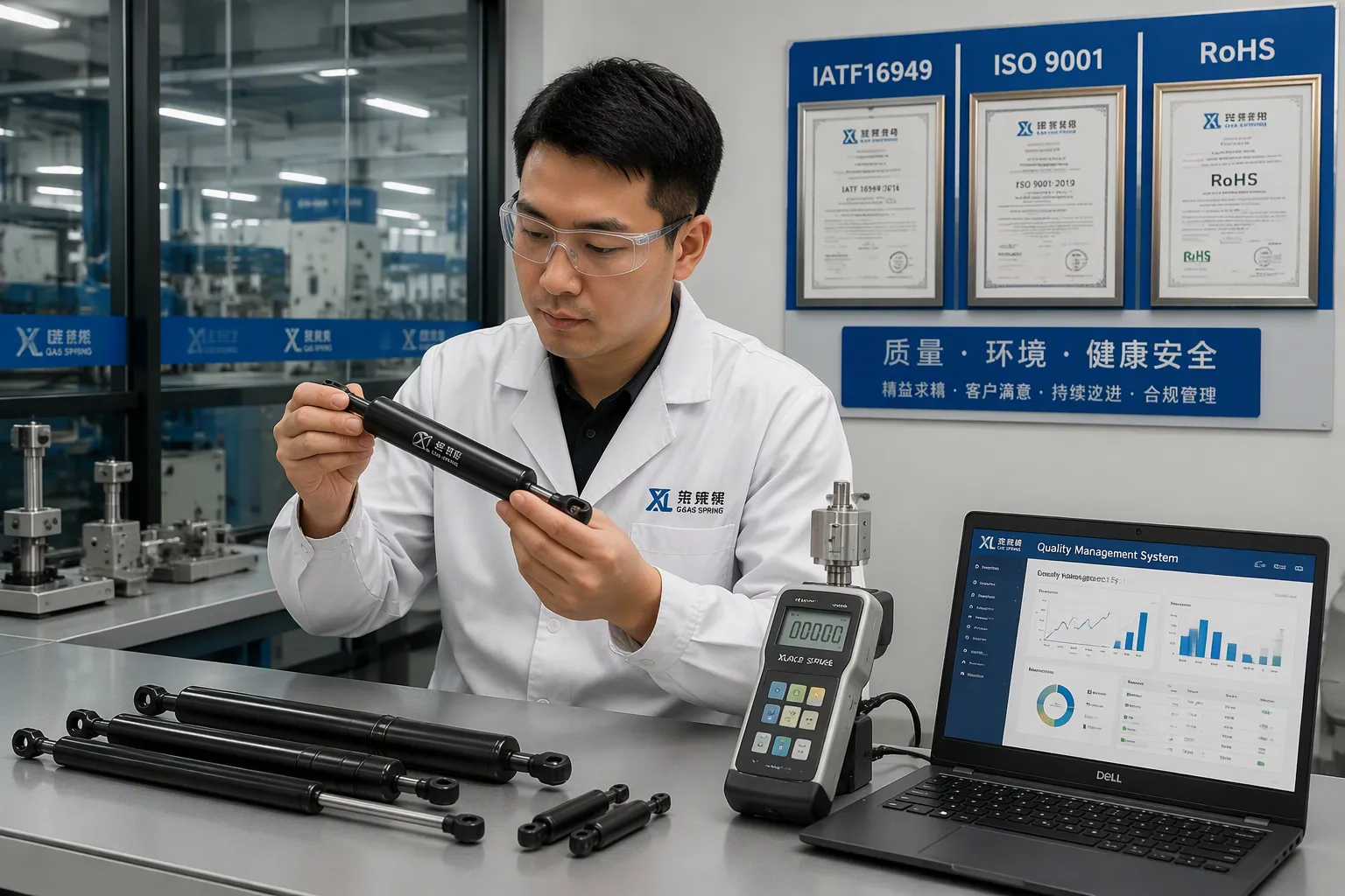 Gas Spring Suppliers: Quality and Certifications
